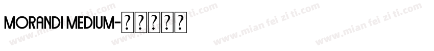 Morandi Medium字体转换